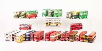 TWENTY EIGHT UNBOXED CORGI DIE-CAST MODELS OF DOUBLE DECKER BUSSES, various liveries and