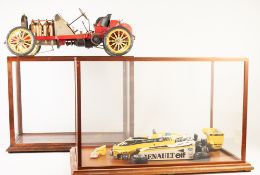 INCOMPLETE LARGE SCALE MODEL OF A FIAT EARLY TWENTIETH CENTURY TWO SEATER SPORTS CAR, in plastic and