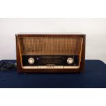 LARGE 1950s GRUNDIG WOODEN CASED RADIO