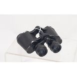 LEATHER CASED PAIR OF ZENITH 8x30 MAGNIFICATION SPORT BINOCULARS