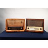 1950s HMV WOODEN CASED RADIO, together with a 1950s FERGUSON WOODEN CASED RADIO (2)