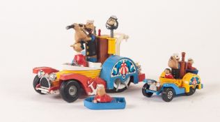 CORGI-COMICS DIE CAST MODEL VEHICLE 'POPEYE PADDLE WAGON' incomplete and a CORGI JUNIORS DITTO,