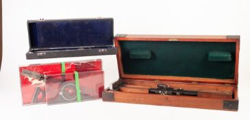 TWO BROWN & SHARP METAL PRECISION MEASURING TOOLS, both boxed, together with TWO OTHERS, (4)