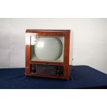 1950s/60s BUSH TELEVISION IN WOODEN CASE