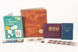 LOOSE LEAF ALBUM OF MISC COINAGE, including Victoria Silver Crown 1889, fine a selection of Jersey