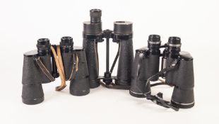 PAIR OF DOLLAND 10 x 50 BINOCULARS with 5.3 field and coated lenses in Dolland leather case. PAIR OF