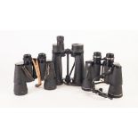 PAIR OF DOLLAND 10 x 50 BINOCULARS with 5.3 field and coated lenses in Dolland leather case. PAIR OF