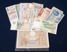 THIRTY THREE ALL-WORLD BANK NOTES (33)