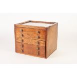 CIRCA 1930's/40's SHOP COUNTER TOP SMALL CHEST OF FIVE DRAWERS, formerly from Co-Op premises