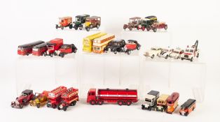 NINE UNBOXED CIRCA 1960's AND LATER DINKY AND BUDGIE AND OTHER CAST VEHICLES VARIOUS includes Budgie