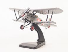 BRAVO DELTA MODEL MODERN LARGE SCALE MODEL OF A BI-PLANE, with roundels and red and white