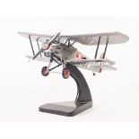 BRAVO DELTA MODEL MODERN LARGE SCALE MODEL OF A BI-PLANE, with roundels and red and white
