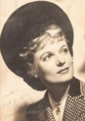 ANNA NEAGLE AUTOGRAPHED AND DEDICATED STUDIO PHOTOGRAPH, ALSO 1950's ROYAL HIPPODROME, EASTBOURNE