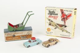 DINKY SUPERTOYS ALMOST MINT AND BOXED 'LAWN MOWER' model No. 751, box fair, DINKY TOYS ALMOST MINT