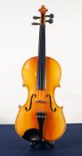 'LARK' CHINESE VIOLIN with one-piece, 14" (35.5cm) back (in new condition) with BOW and CASE
