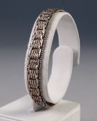 SILVER FANCY GATE PATTERN BRACELET