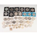 SELECTION OF QUEEN ELIZABETH II MAINLY PRE-DECIMAL LARGER DENOMINATION COINAGE, includes fifty