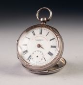 J.G. GRAVES, SHEFFIELD 'THE EXPRESS ENGLISH LEVER' OPEN FACE SILVER CASED POCKET WATCH, with keywind