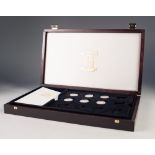 SIX ROYAL MINT FINE GOLD COLLECTION SMALL GOLD TWO POUND COMMEMORATIVE COINS, limited issue each