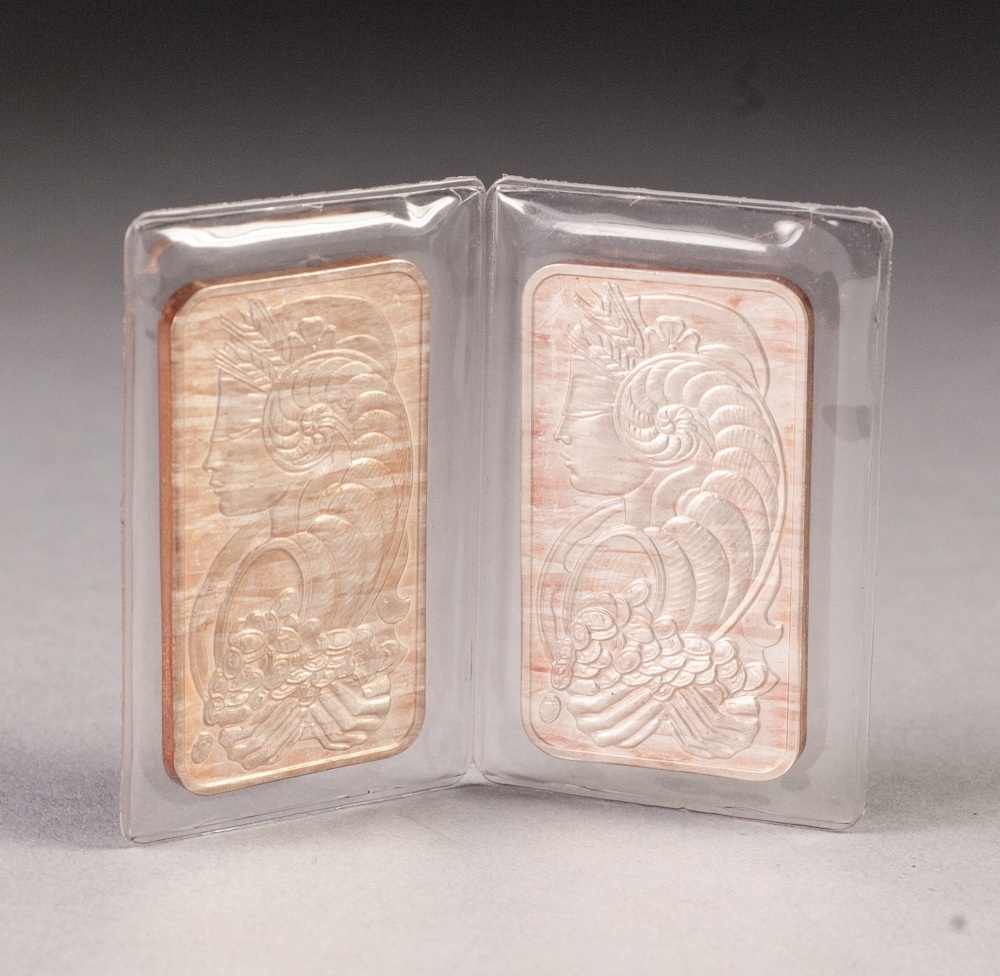 'PAMP SUISSE' TWO ONE OUNCE FINE SILVER (.999) INGOTS, 64gms (2) - Image 2 of 2