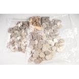 LARGE SELECTION OF PRE-DOMINANTLY GEORGE VI AND QUEEN ELIZABETH II SILVER COINAGE, two shillings,