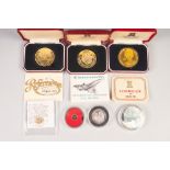 SMALL H.M.K. COMMEMORATIVE GOLD MEDALLION 'Lady Diana Spencer' from the Twelve Greatest Britons