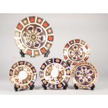 SEVEN PIECES OF EARLY TWENTIETH CENTURY AND LATER ROYAL CROWN DERBY JAPAN PATTERN CHINA, comprising: