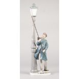 BOXED LLADRO 'LAMPLIGHTER' PORCELAIN FIGURE, printed mark, model no: 05205, 18 ½" (47cm)