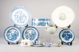 SELECTION OF CERAMIC ITEMS TO INCLUDE A MEISSEN PORCELAIN FLORAL ENCRUSTED SCENT BOTTLE WITH
