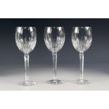 SET OF EIGHT WATERFORD 'BLACKROCK' PATTERN WINE GLASSES, 8 ¼" (21cm) high, (8)