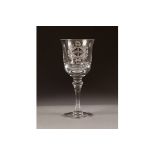 WHITEFRIARS for 'S.G', 'GOLDEN JUBILEE YEAR' COMMEMORATIVE GLASS GOBLET', 1929-1979, boxed