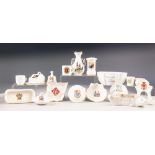 TWENTY PIECES OF MINIATURE CRESTED CHINA, including FOLEY, ARCADIAN, TUSCAN, and UNMARKED PIECES,