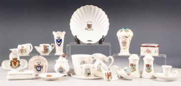 TWENTY PIECES OF MINIATURE CRESTED CHINA, including SIX PIECES OF GEMMA, and SEVEN UNMARKED