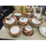 FORTY EIGHT PIECE LOSOL WARE 'CRANFORD' PATTERN POTTERY PART DINNER SERVICE, now suitable for ten