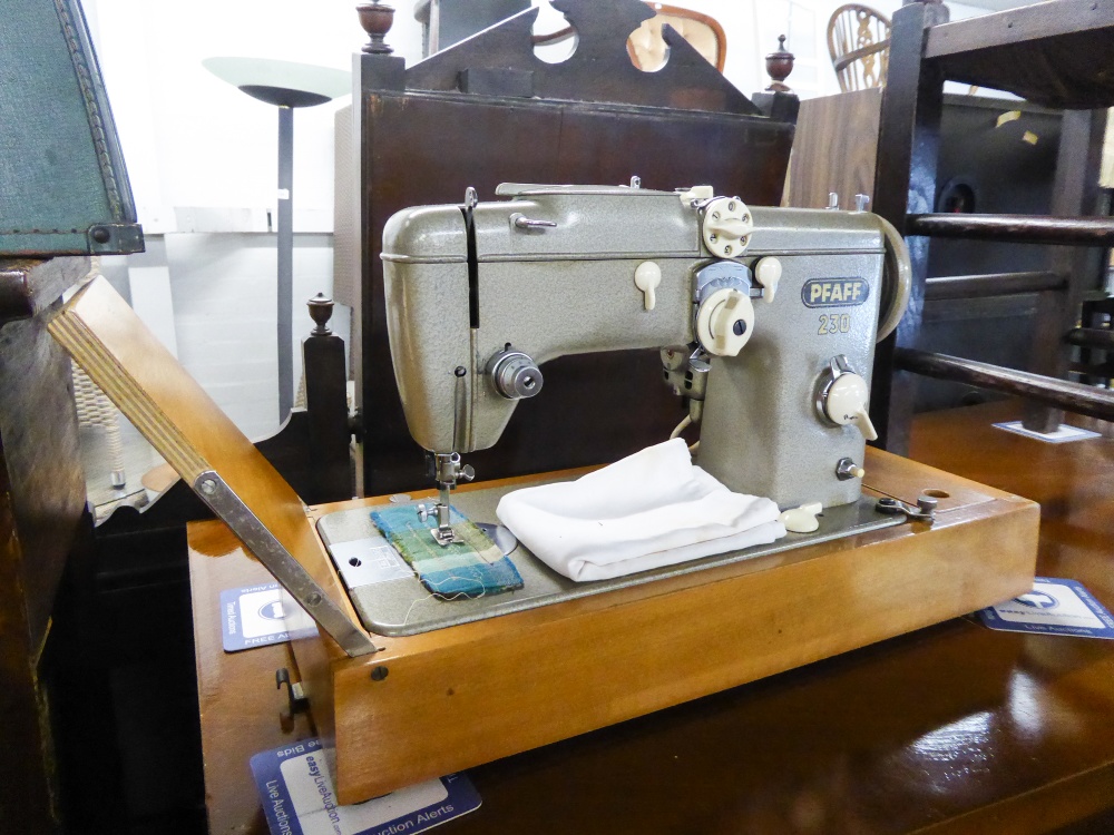 AN ELECTRIC PORTABLE SEWING MACHINE WITH STAND - Image 2 of 2