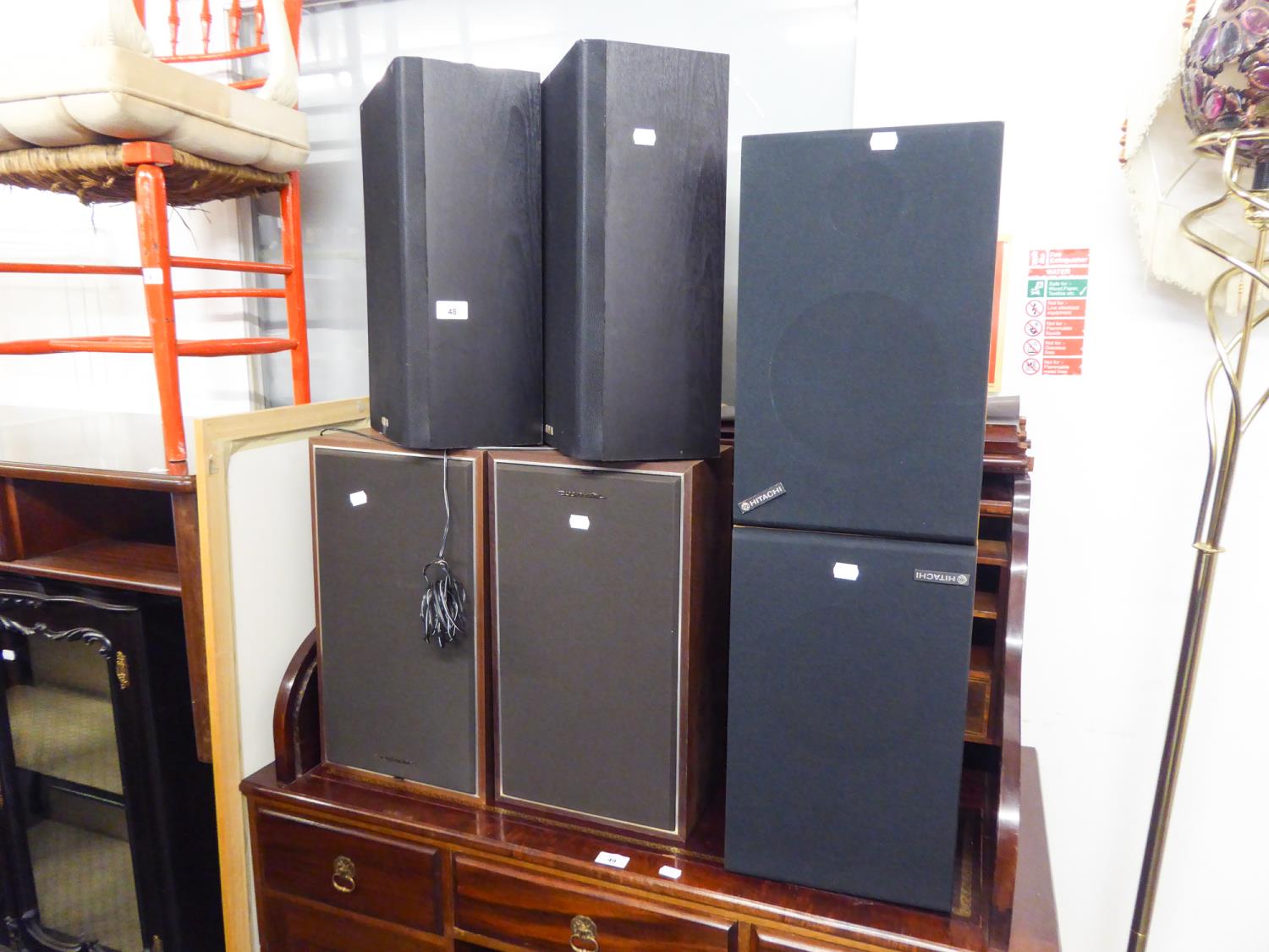 THREE PAIRS OF HI-FI SPEAKERS