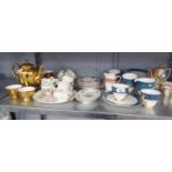 A COLLECTION OF TEA SETS TO INCLUDE; ROYAL WINDSOR, TUSCAN ETC....