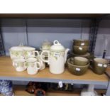 WEDGWOOD 'WILD APPLE' POTTERY BREAKFAST WARES AND TAG POTTERY DINNER WARES