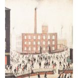 L. S. LOWRY (1887 - 1976) COLOUR PRINT 'The Mill, Early Morning' Copyright 'The Adam Collection'