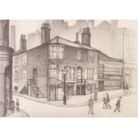 •LAURENCE STEPHEN LOWRY (1887 - 1976) ARTIST SIGNED LIMITED EDITION PRINT OF A PENCIL DRAWING '