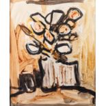 HESKEL JOORY (b. 1925) MIXED MEDIA '34- Bouquet' Signed lower left, titled verso 24 1/2" x 20 1/