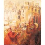 FRANCES SEBA SMITH (TWENTIETH/ TWENTY FIRST CENTURY) OIL PAINTING ‘Prague Spring’ Signed and