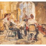 GILLIAN ROBERTS (20th/21st CENTURY) OIL PAINTING ‘Quartet in Sunlight’ Signed, titled and dated 2008