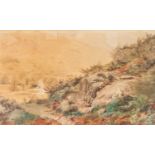 HENRY JAMES HOLDING (1833-1872) PAIR OF WATERCOLOUR DRAWINGS Landscapes Signed and dated 1861 8 ¼” x