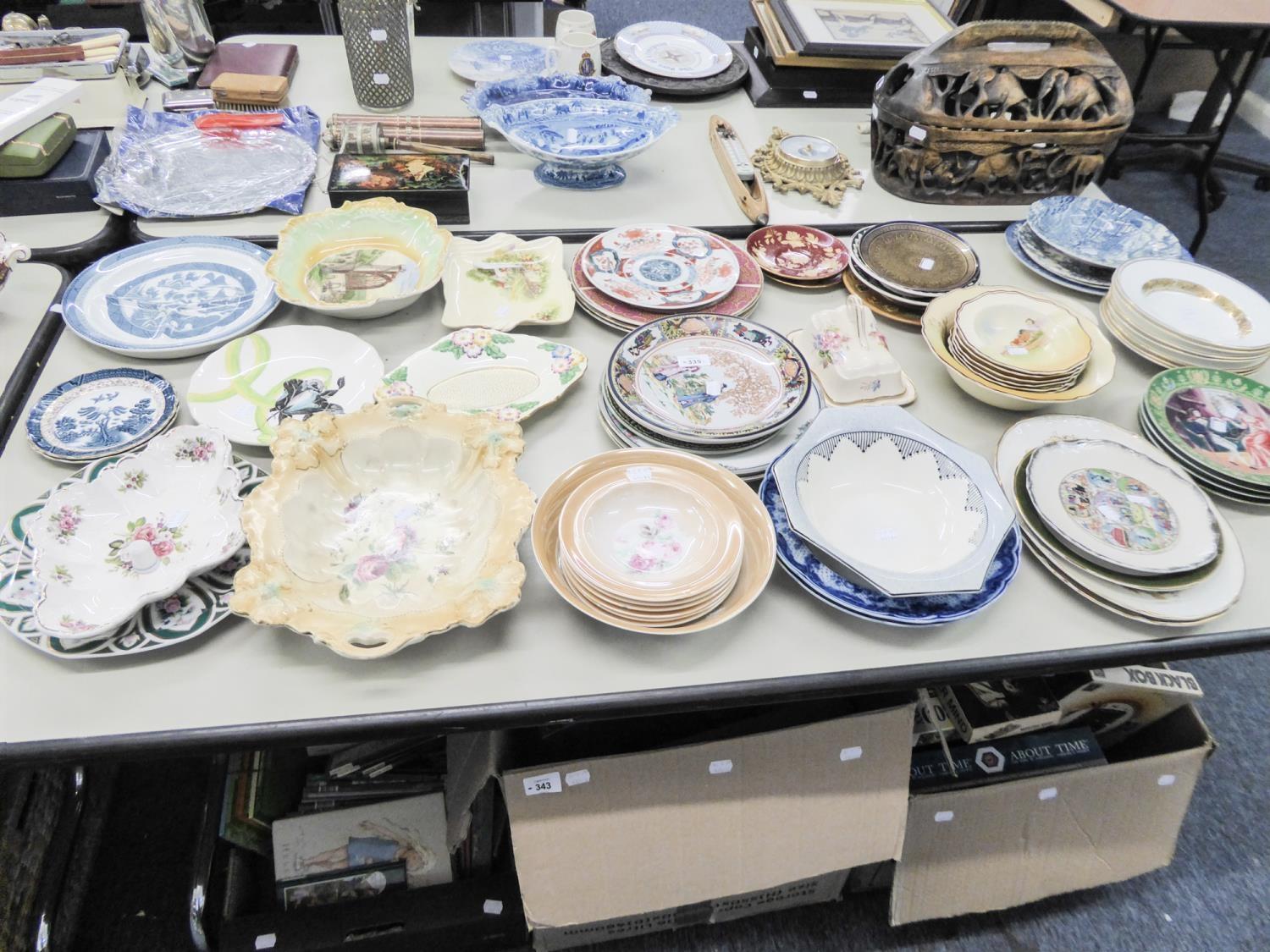 LARGE SELECTION OF DINNER PLATES AND BOWLS TO INCLUDE; COALPORT, ROYAL DOULTON, WOODS WARES,