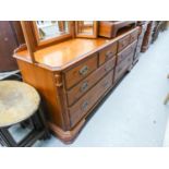 DUCAL PINE LARGE CHEST OF FOUR SHORT DRAWER AND FOUR LONG DRAWERS