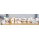 19 ROYAL COMMEMORATIVE MUGS ETC...