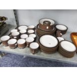 AN APPROXIMATE 55 PIECE HORNSEA POTTERY DINNER AND TEA SERVICE