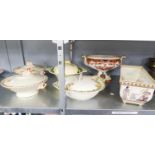 FOUR TERRIERS, BURLIEGH WARE, ROYAL DOULTON , CROWNFORD AND TWO PANDA ITEMS (6)