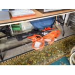 BLACK AND DECKER LEAF BLOWER AND A BLACK AND DECKER HEDGE TRIMMER